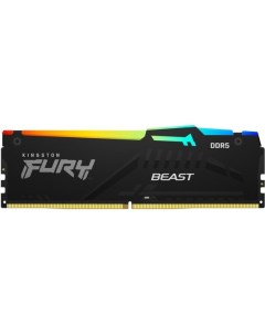 Оперативная память FURY Beast Black RGB 16GB DDR5 6000Mhz KF560C36BBEA 16 Kingston