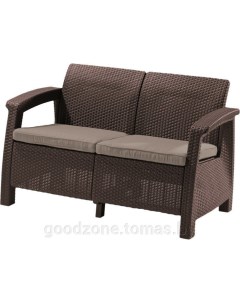 Садовый диван Corfu II Love Seat графит 223233 Keter