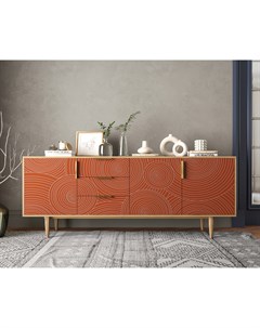 Комод line удлиненный r25 red красный 184x74x40 см Etg-home