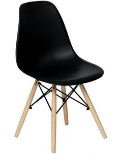 Стул Secret De Maison CINDY EAMES mod 001 дерево береза металл сиденье пластик 51x46x82 5см черный Tetchair