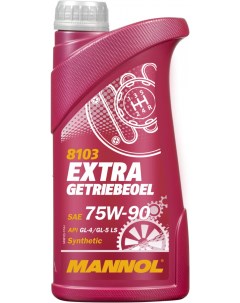 Трансмиссионное масло Extra 75W90 GL 4 GL 5 LS 1л Mannol