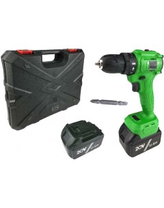 Дрель шуруповерт Greenpower 20 Pro SET 1 063 4061 с 2 мя АКБ кейс Zitrek