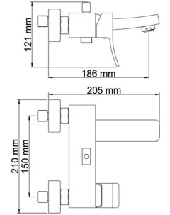 Смеситель Aller White 1061 Wasserkraft