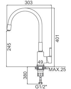 Смеситель L4898 10 Ledeme