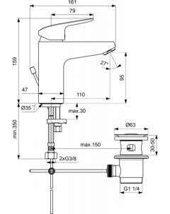 Смеситель Комплект BD001AA Ideal standard