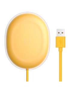 Беспроводное зарядное устройство WXGD 0Y Jelly wireless charger 15W Yellow Baseus