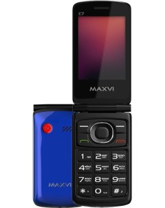 Кнопочный телефон Maxvi E7 (синий)