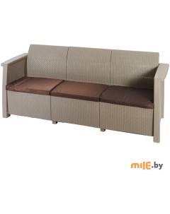 Садовый диван Toledo Love Seat Max капучино 254012 Keter