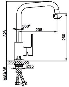 Смеситель R40301 Frud