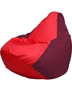 Кресло мешок Груша Супер Мега красный коричневый Г5 1 177 Flagman