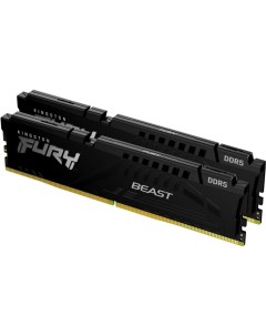 Оперативная память FURY Beast 2x32ГБ DDR5 5200МГц KF552C40BBK2 64 Kingston