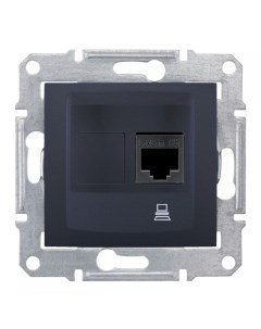 SEDNA графит Розетка комп. RJ45 (без рамки) SDN4300170 Schneider electric