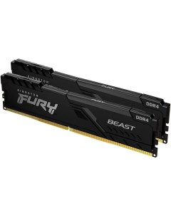 Оперативная память FURY Beast 2x16GB DDR4 PC4 25600 KF432C16BBK2 32 Kingston