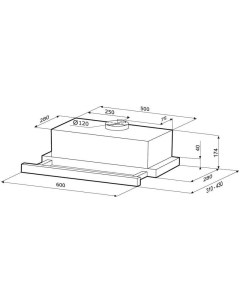 Кухонная вытяжка Kamilla Sensor 600 Inox Krona