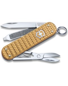 Туристический нож перочинный Classic Precious Alox 58мм 5 функц золотистый 0 6221 408G Victorinox