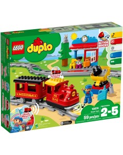 Конструктор электромеханический Duplo Паровоз Поезд на паровой тяге 10874 Lego