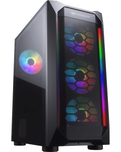 Корпус MX410 Mesh G RGB ATX CGR 5VM6B MESH G RGB без БП черный 385VM70 0004 Cougar