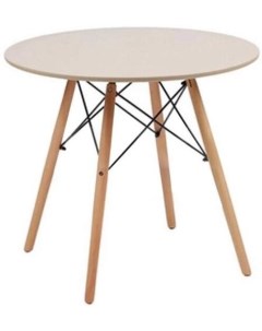 Стол обеденный EAMES DSW D80 бежевый Z 231 66016 Stool group