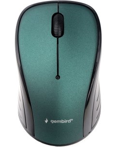 Мышь MUSW 285 черный зеленый Gembird