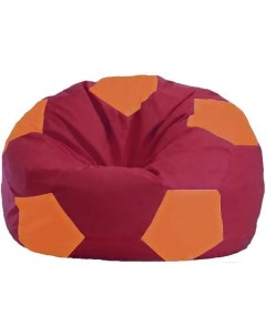 Кресло мешок кресло Мяч Стандарт М1 1 307 бордовый оранжевый Flagman
