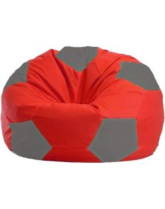 Кресло мешок кресло Мяч Стандарт М1 1 173 красный светло серый Flagman