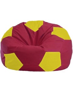 Кресло мешок кресло Мяч Стандарт М1 1 309 бордовый жёлтый Flagman