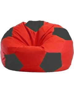 Кресло мешок кресло Мяч Стандарт М1 1 170 красный тёмно серый Flagman