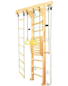 Детский спортивный комплекс Wooden ladder Maxi Wall 1 Стандарт натуральный белый Kampfer