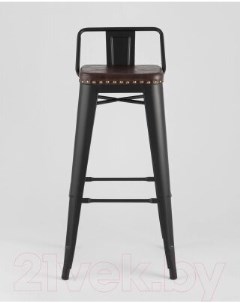 Стул Tolix Soft черный матовый LF630A MATTE BLACK 3474 PU7005 Stool group