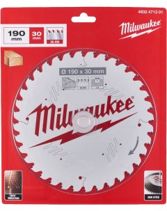 Диск пильный по дереву D 190х30х2 4 мм 24Z 4932471301 Milwaukee