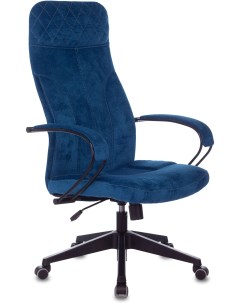 Офисное кресло Velvet 29 крестовина пластик темно синий CH 608 FABRIC DBLUE Бюрократ