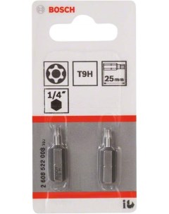 Бита Security Torx Extra Hart T9H 25 мм 2 шт 2 608 522 008 Bosch