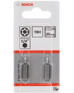 Бита Security Torx Extra Hart T8H 25 мм 2 шт 2 608 522 007 Bosch