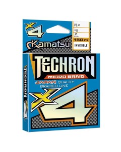 Шнур плетеный рыболовный TECHRON MICRO BRAID X4 150 м 0 04 Kamatsu