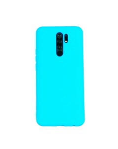 Чехол для Redmi 9 бампер Matte Голубой Case