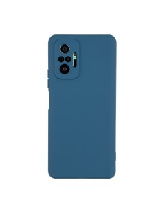 Чехол для Redmi Note 10 Pro бампер АТ Silicone Case темно синий Digitalpart