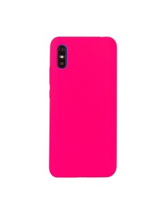 Чехол для Redmi 9A бампер AT Silicone case Ярко розовый Digitalpart