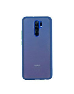 Чехол для Redmi 9 бампер AT Frosted case Синий Digitalpart