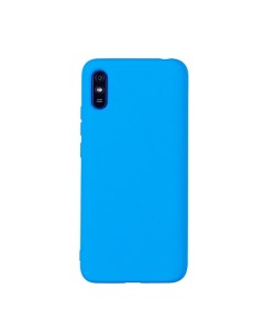 Чехол для Redmi 9A бампер Liquid Голубой Case