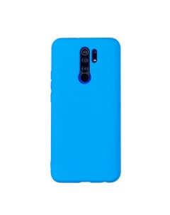 Чехол для Redmi 9 бампер Liquid Голубой Case