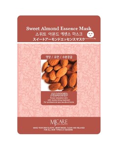 MJCARE Тканевая маска для лица с экстрактом сладкого миндаля 23 Mijin