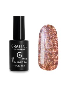 Гель лак светоотражающий Bright Crystal Grattol