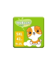 Подгузники для детей 5 XL 11 25 кг 42 Watashi