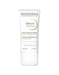 Глобаль крем для жирной и проблемной кожи склонной к акне Sebium 30 Bioderma