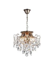 Люстра подвесная SL846.202.06 золотистый/прозрачный (6*40Вт, E14) St luce