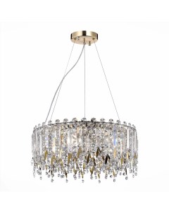 Люстра подвесная SL1655.203.06 золотистый/прозрачный (6*40Вт, E14) St luce