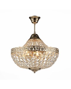 Люстра подвесная SL669.203.06 французское золото/прозрачный (6*40Вт, E14) St luce