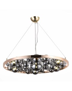 Люстра подвесная SL1510 203 07 французское золото дымчатый 7 5Вт G9 St luce