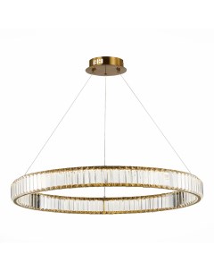 Люстра подвесная SL1622.383.01 латунь/прозрачный (1*52Вт, 4000К, LED) St luce