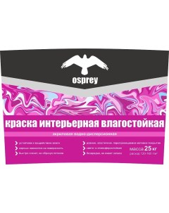 Краска интерьерная ВД АК 201 влагостойкая белая 7кг Osprey